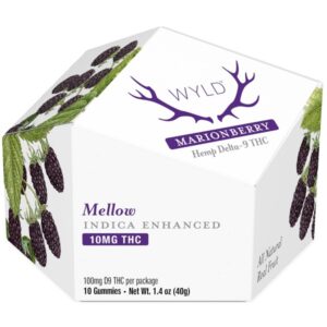 Indica Marionberry Gummies 10-Pack (100mg) |THC Edibles